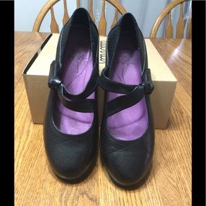 Dansko Deidra Black Leather Mary Jane